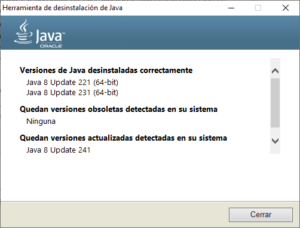 java uninstall tool cannot reach oracle.com