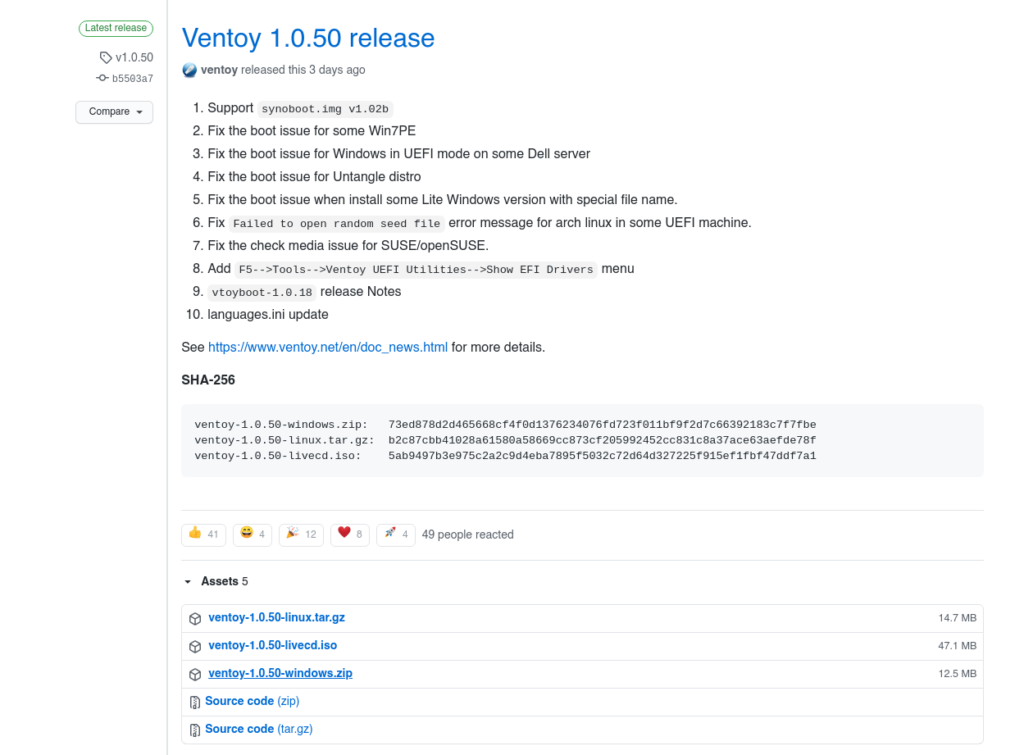 download the new version for ipod Ventoy 1.0.94