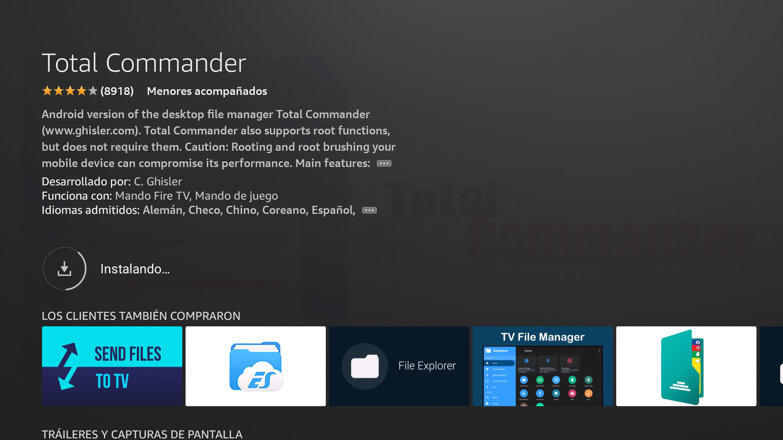 Instalar Total Commander en nuestro Amazon Fire TV Stick – Algo de Linux